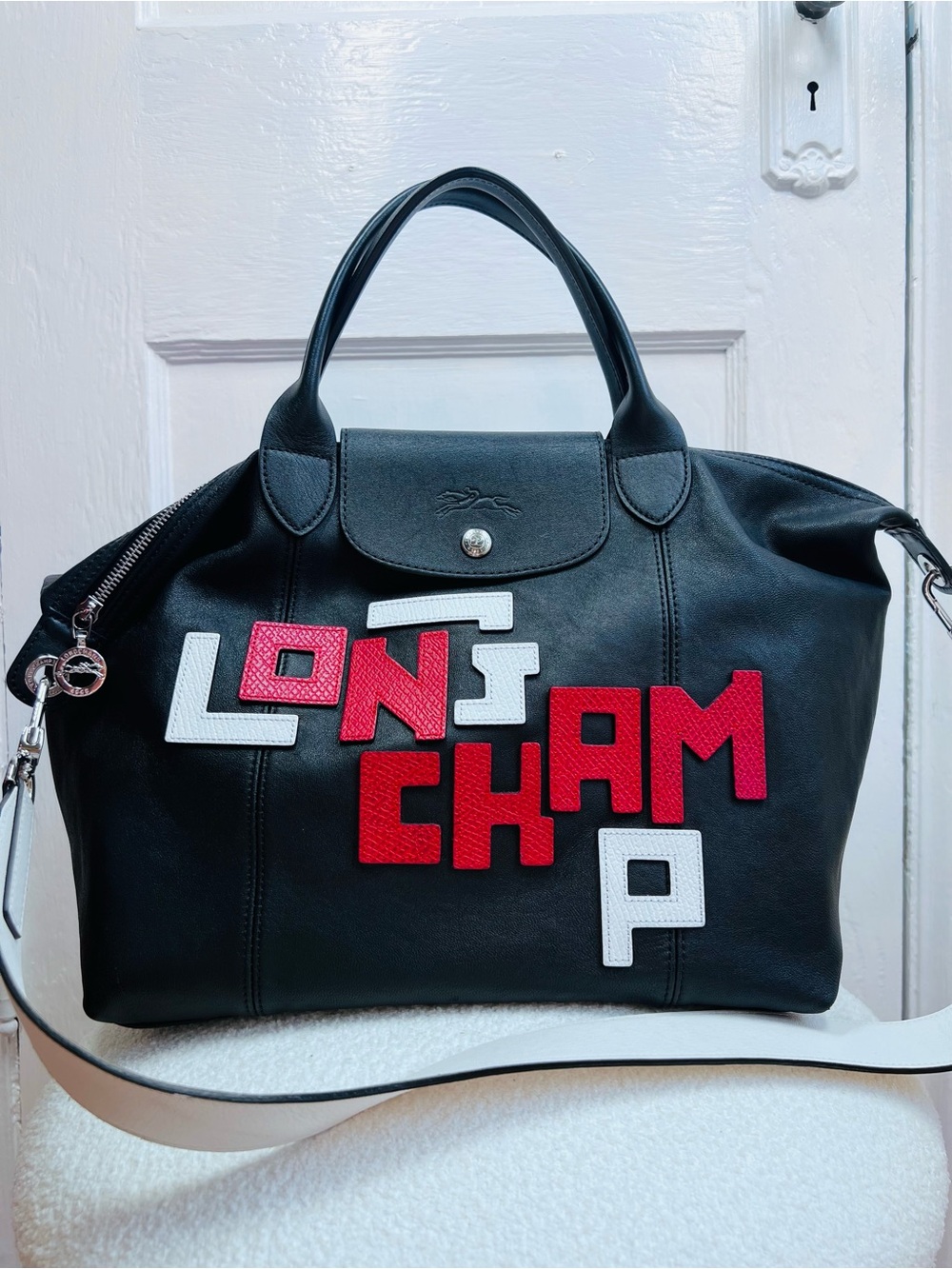 Authentic Longchamp Le Pliage Cuir LGP Medium Leather Tote Bag - Excellent Cond